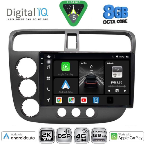 DIGITAL IQ BXF 11187_CPAA (9inc) MULTIMEDIA TABLET for HONDA CIVIC 4D mod. 2001-2006