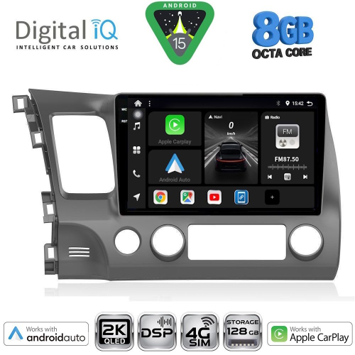 DIGITAL IQ BXF 11188_CPAA (10inc) MULTIMEDIA TABLET for HONDA CIVIC 4D mod. 2006-2012