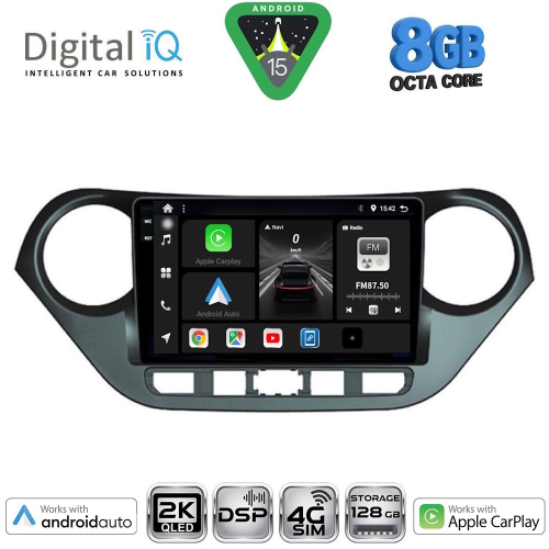 DIGITAL IQ BXF 11224_CPAA (9inc) MULTIMEDIA TABLET for HYUNDAI i10 mod. 2014-2020