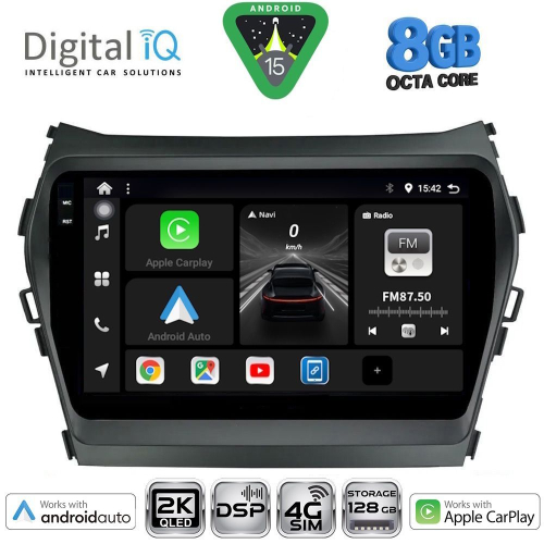 DIGITAL IQ BXF 11238_CPAA (9inc) MULTIMEDIA TABLET for HYUNDAI IX45 mod. 2013-2017