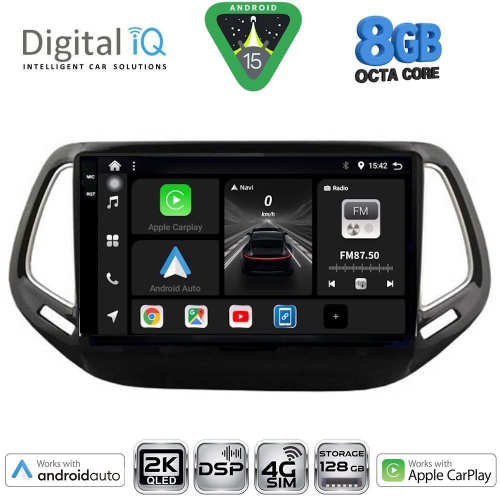 DIGITAL IQ BXF 11278_CPAA (10inc) MULTIMEDIA TABLET for JEEP COMPASS mod. 2016-2021