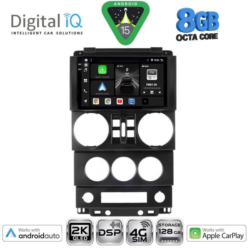 DIGITAL IQ BXF 11294_CPAA (9inc) MULTIMEDIA TABLET for JEEP WRANGLER  mod. 2006-2011