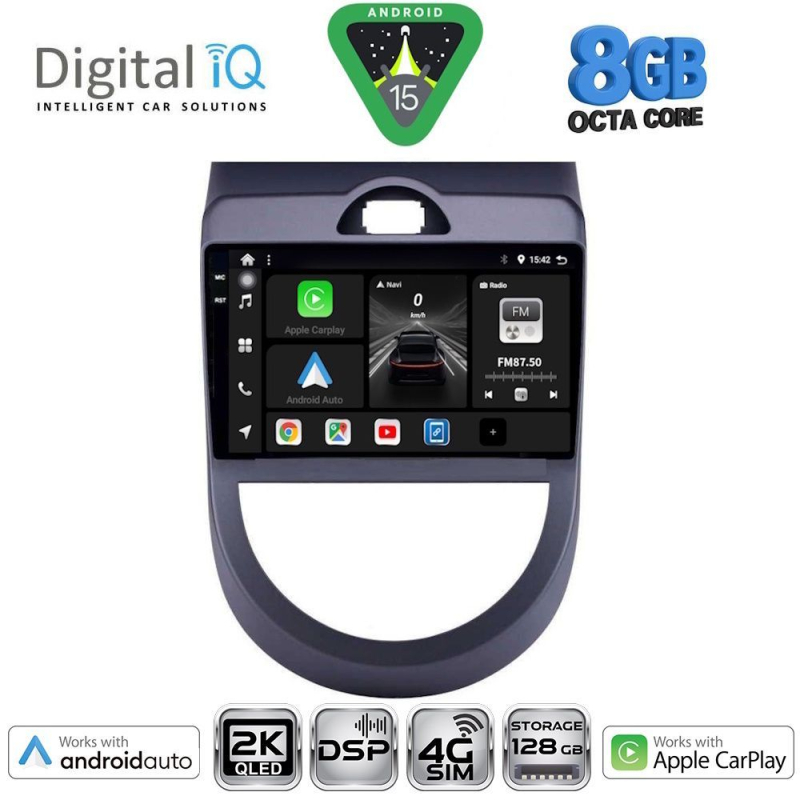DIGITAL IQ BXF 11320_CPAA (9inc) MULTIMEDIA TABLET for KIA SOUL mod. 2008-2013
