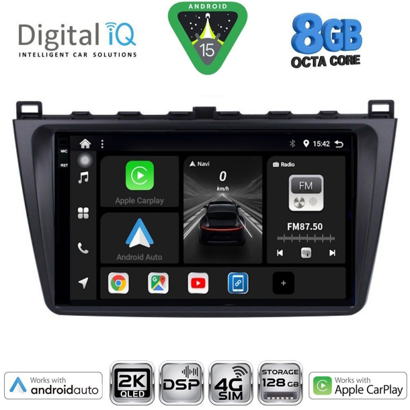 DIGITAL IQ BXF 11377_CPAA (9inc) MULTIMEDIA TABLET for MAZDA 6 mod. 2008-2012