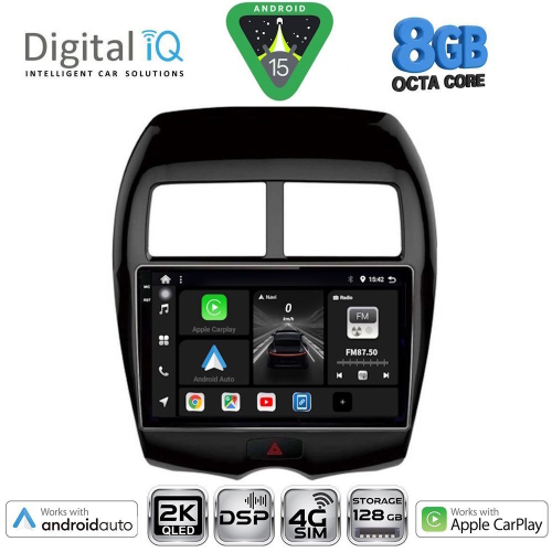 DIGITAL IQ BXF 11430_CPAA (10inc) MULTIMEDIA TABLET for MITSUBISHI ASX mod. 2009&gt; - PEUGEOT 4008 mod. 2012-2018