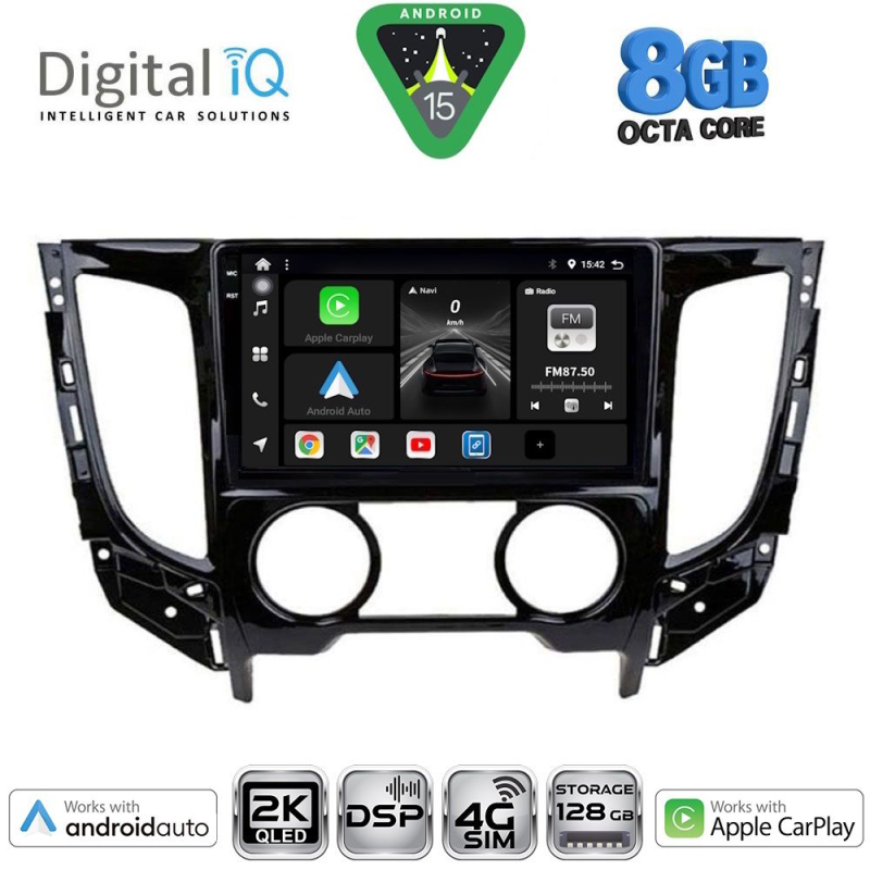 DIGITAL IQ BXF 11437_CPAA A/C (9inc) MULTIMEDIA TABLET for MITSUBISHI L200 mod. 2015> με A/C