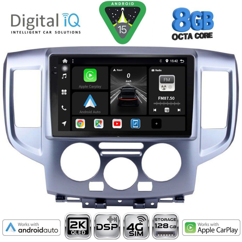 DIGITAL IQ BXF 11458SL_CPAA (9inc) MULTIMEDIA TABLET for NISSAN NV 200 mod. 2009> (SILVER)