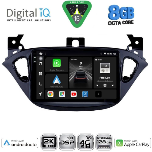 DIGITAL IQ BXF 11486_CPAA (9inc) MULTIMEDIA TABLET for OPEL ADAM - CORSA E  mod. 2014-2021
