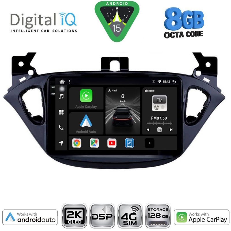 DIGITAL IQ BXF 11486_CPAA (9inc) MULTIMEDIA TABLET for OPEL ADAM - CORSA E  mod. 2014-2021