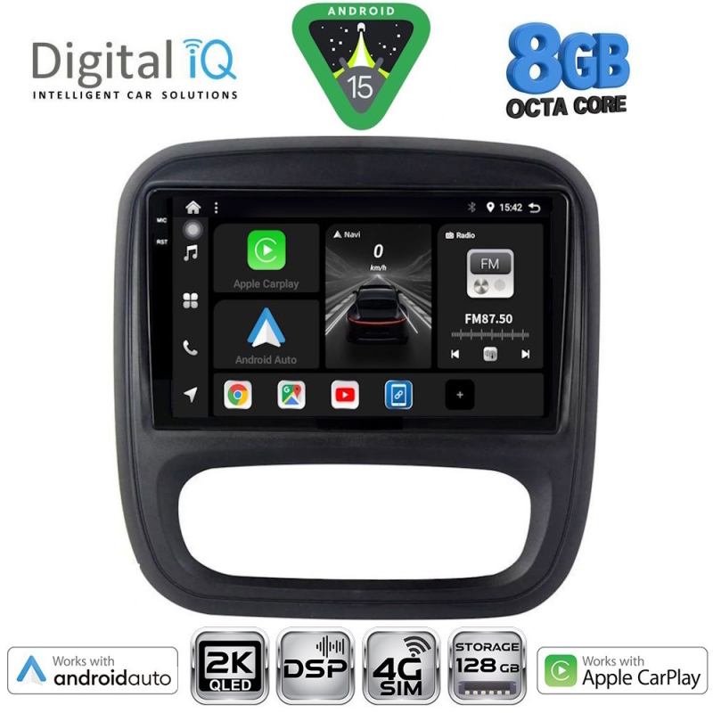 DIGITAL IQ BXF 11499_CPAA (9inc) MULTIMEDIA TABLET for OPEL VIVARO – RENAULT TRAFIC – FIAT TALENDO – NISSAN NV 300 mod. 2014>