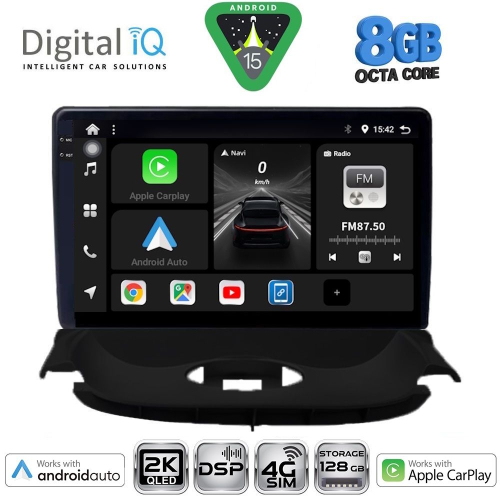 DIGITAL IQ BXF 11505_CPAA (9inc) MULTIMEDIA TABLET for PEUGEOT 206 mod. 1998-2006