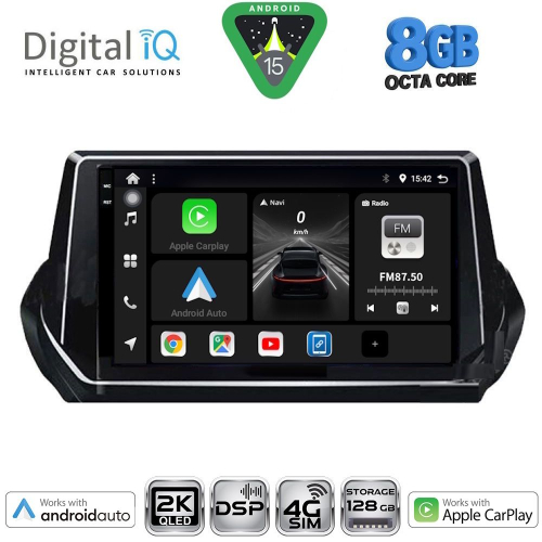 DIGITAL IQ BXF 11509_CPAA (9inc) MULTIMEDIA TABLET for PEUGEOT 208 – 2008 mod. 2021&gt;