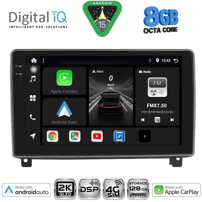 DIGITAL IQ BXF 11517_CPAA (9inc) MULTIMEDIA TABLET for PEUGEOT 407 mod. 2004-2011 DIGITAL IQ BXF 11517_CPAA (9inc) MULTIMEDIA TABLET for PEUGEOT 407 mod. 2004-2011