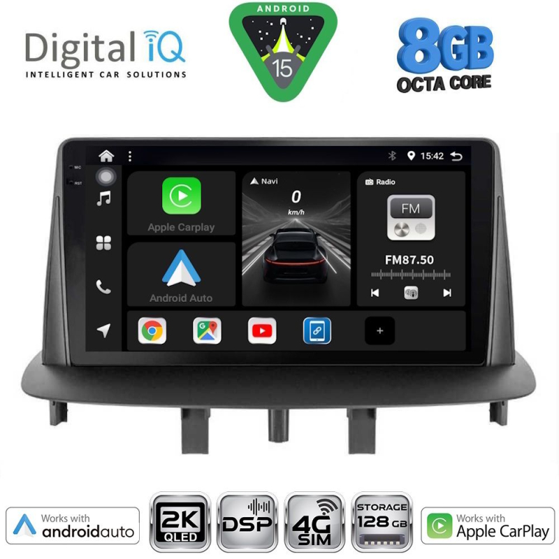 DIGITAL IQ BXF 11556_CPAA (9inc) MULTIMEDIA TABLET for RENAULT MEGANE 3 mod. 2009-2016 DIGITAL IQ BXF 11556_CPAA (9inc) MULTIMEDIA TABLET for RENAULT MEGANE 3 mod. 2009-2016