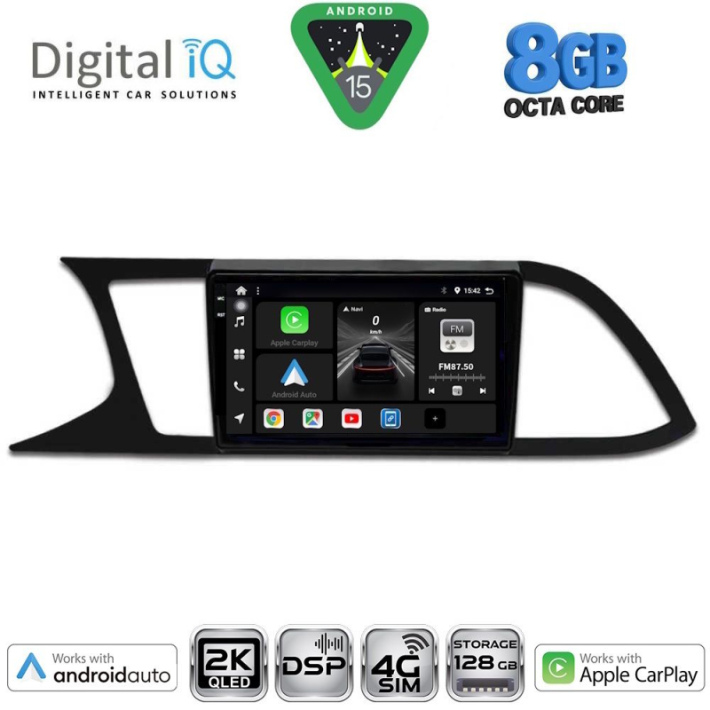 DIGITAL IQ BXF 11575_CPAA (9inc) MULTIMEDIA TABLET for SEAT LEON mod. 2012-2021