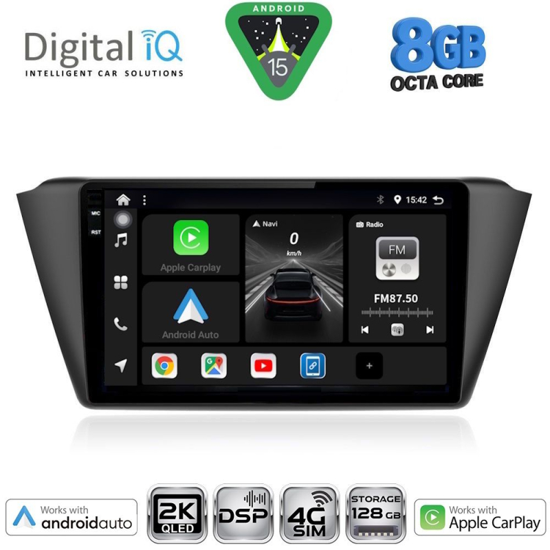 DIGITAL IQ BXF 11582_CPAA (9inc) MULTIMEDIA TABLET for SKODA FABIA mod. 2015>
