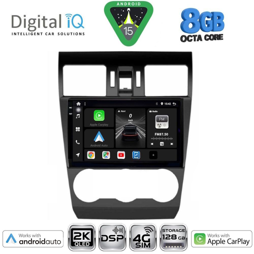 DIGITAL IQ BXF 11663_CPAA (9inc) MULTIMEDIA TABLET for SUBARU FORESTER - IMPREZA - XV mod. 2013-2019