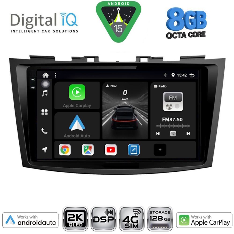 DIGITAL IQ BXF 11685_CPAA (9inc) MULTIMEDIA TABLET for SUZUKI SWIFT mod. 2011-2016