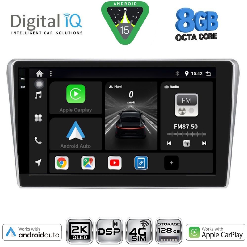 DIGITAL IQ BXF 11704_CPAA (9inc) MULTIMEDIA TABLET for TOYOTA AVENSIS (T25) mod. 2003-2009