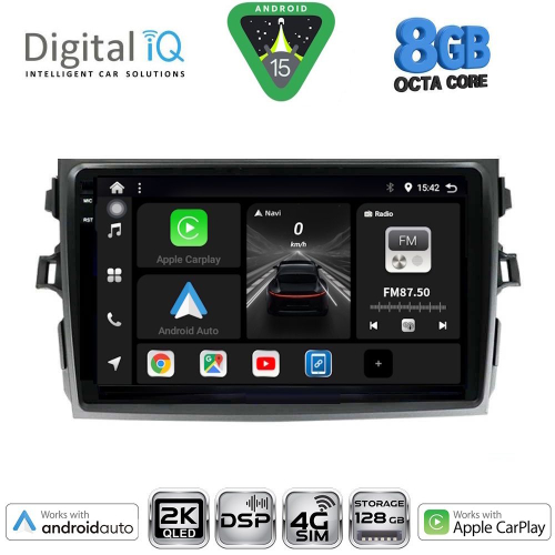 DIGITAL IQ BXF 11713_CPAA (9inc) MULTIMEDIA TABLET for TOYOTA COROLLA 4D mod. 2006-2012