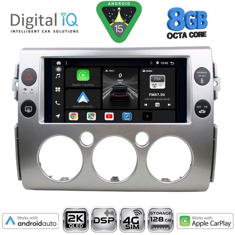 DIGITAL IQ BXF 11717_CPAA (9inc) MULTIMEDIA TABLET for TOYOTA FJ CRUISER mod. 2007-2013