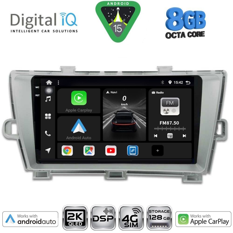 DIGITAL IQ BXF 11726_CPAA (9inc) MULTIMEDIA TABLET for TOYOTA PRIUS mod. 2009-2015