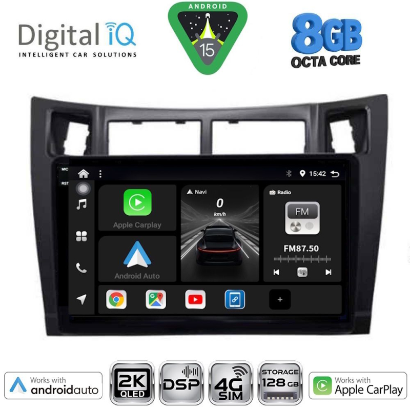 DIGITAL IQ BXF 11736_CPAA (9inc) MULTIMEDIA TABLET for TOYOTA YARIS mod. 2006-2011
