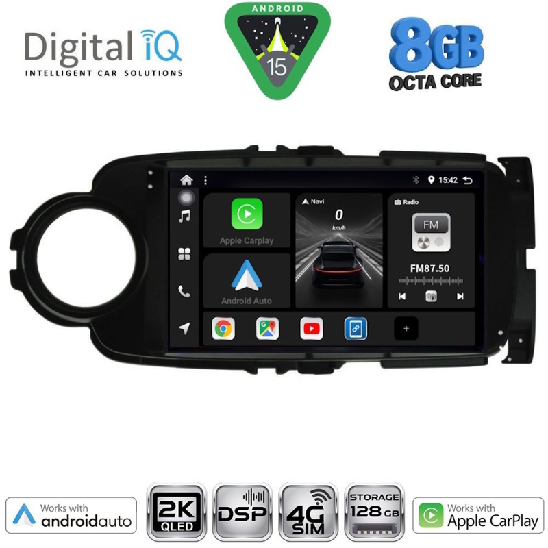 DIGITAL IQ BXF 11737_CPAA (9inc) MULTIMEDIA TABLET for TOYOTA YARIS mod. 2011-2015