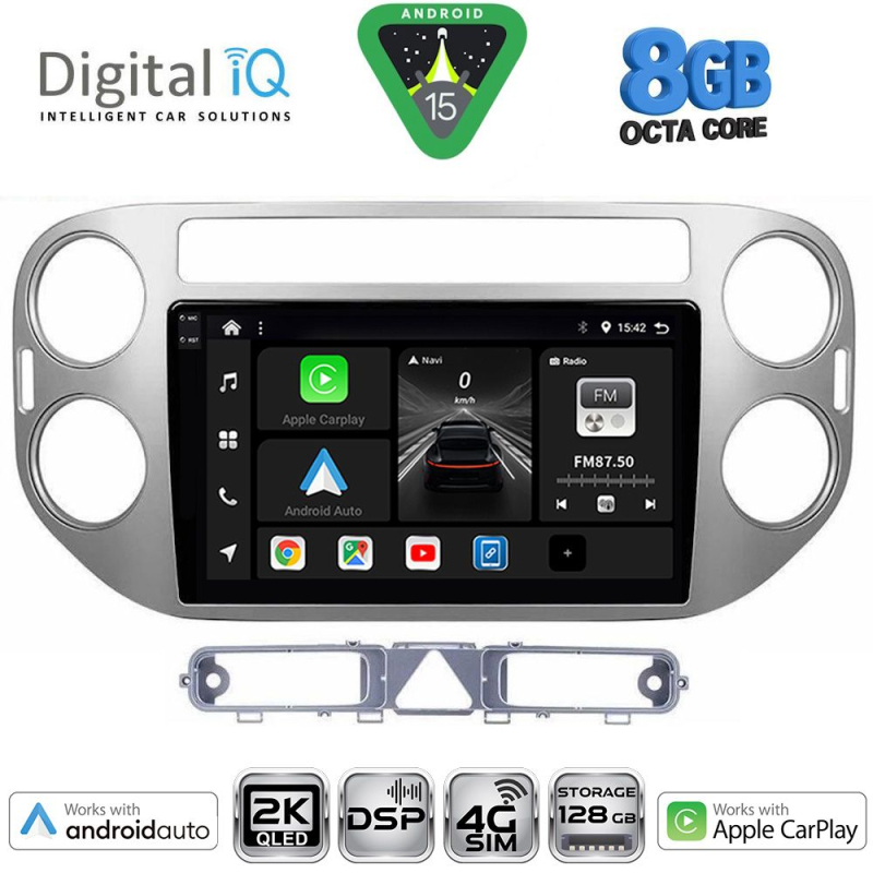 DIGITAL IQ BXF 11759GR_CPAA (9inc) MULTIMEDIA TABLET for VW TIGUAN mod. 2004-2011 (GREY)