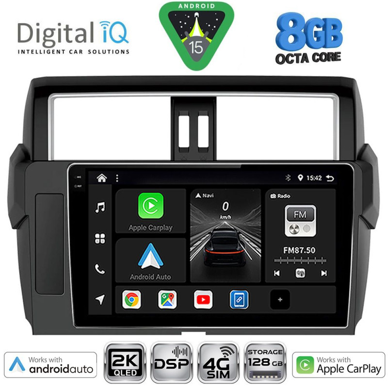 DIGITAL IQ BXF 11777_CPAA (10inc) MULTIMEDIA TABLET for TOYOTA PRADO mod. 2014-2017