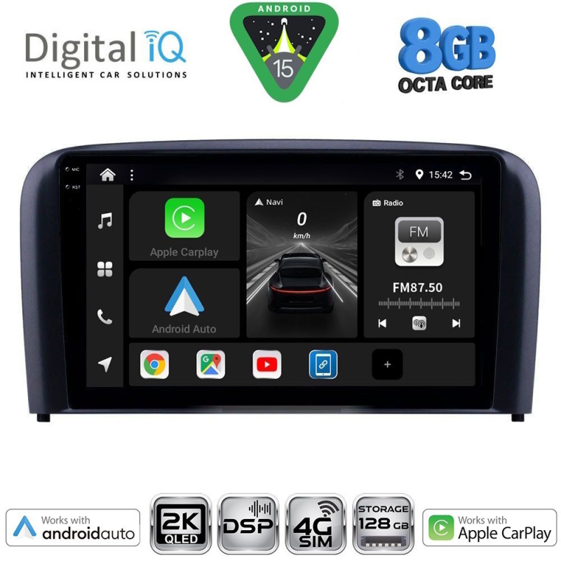 DIGITAL IQ BXF 11786_CPAA (9inc) MULTIMEDIA TABLET for VOLVO S80 mod. 1998-2006 DIGITAL IQ BXF 11786_CPAA (9inc) MULTIMEDIA TABLET for VOLVO S80 mod. 1998-2006