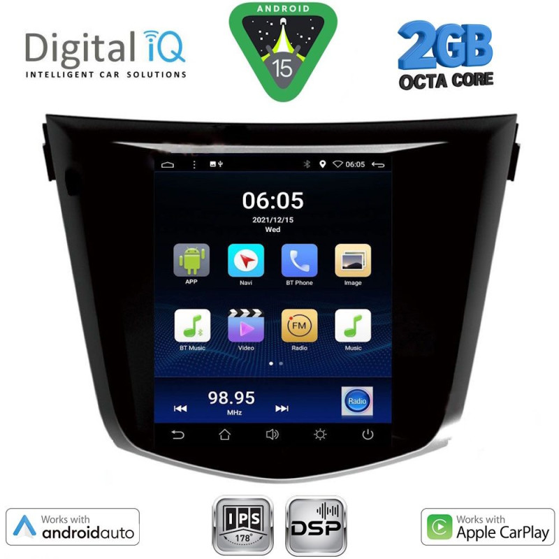DIGITAL IQ BXF 5968_CPAA TESLA STYLE for NISSAN QASHQAI - XTRAIL mod. 2014-2021