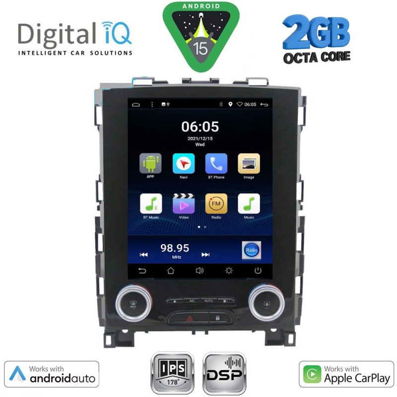 DIGITAL IQ BXF 5998_CPAA TESLA STYLE for RENAULT KOLEOS - MEGANE 4 mod. 2016-2025