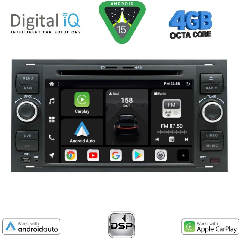 DIGITAL IQ BXF 602_CPAA (7'' DECK) MULTIMEDIA SYSTEM for FORD mod. 2004-2008 DIGITAL IQ BXF 602_CPAA (7'' DECK) MULTIMEDIA SYSTEM for FORD mod. 2004-2008