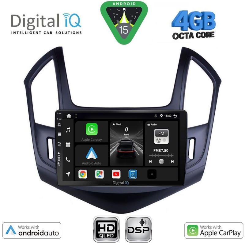 DIGITAL IQ BXF 6077_CPAA (9inc) MULTIMEDIA TABLET for CHEVROLET CRUZE mod. 2013-2015 DIGITAL IQ BXF 6077_CPAA (9inc) MULTIMEDIA TABLET for CHEVROLET CRUZE mod. 2013-2015