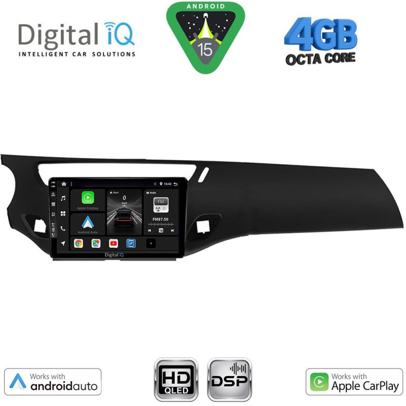DIGITAL IQ BXF 6092BL_CPAA (9inc) MULTIMEDIA TABLET for CITROEN C3 - DS3 mod. 2009-2016 (BLACK)