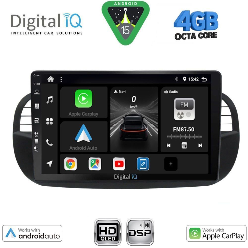 DIGITAL IQ BXF 6130_CPAA (9inc) MULTIMEDIA TABLET for FIAT 500 mod. 2007-2015