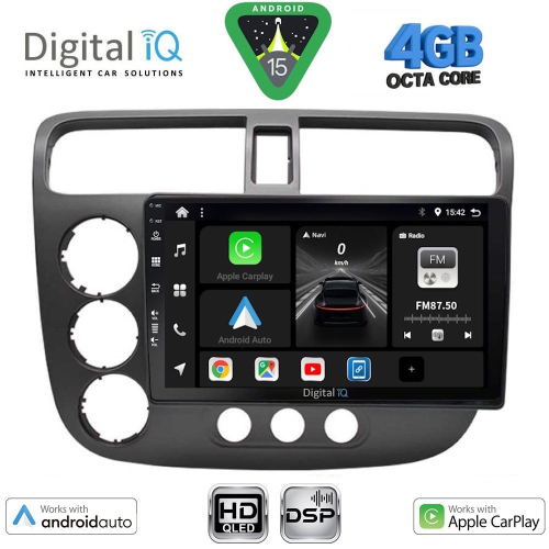 DIGITAL IQ BXF 6187_CPAA (9inc) MULTIMEDIA TABLET for HONDA CIVIC 4D mod. 2001-2006