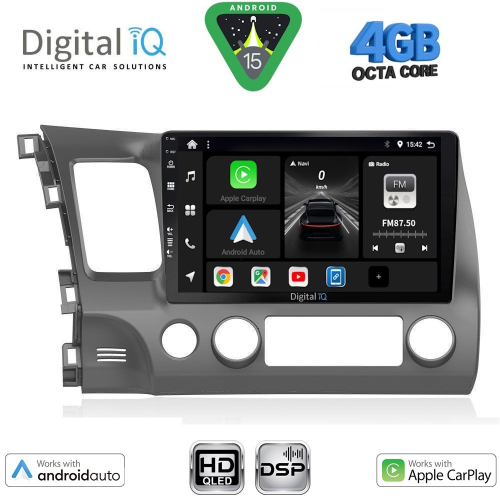 DIGITAL IQ BXF 6188_CPAA (10inc) MULTIMEDIA TABLET for HONDA CIVIC 4D mod. 2006-2012