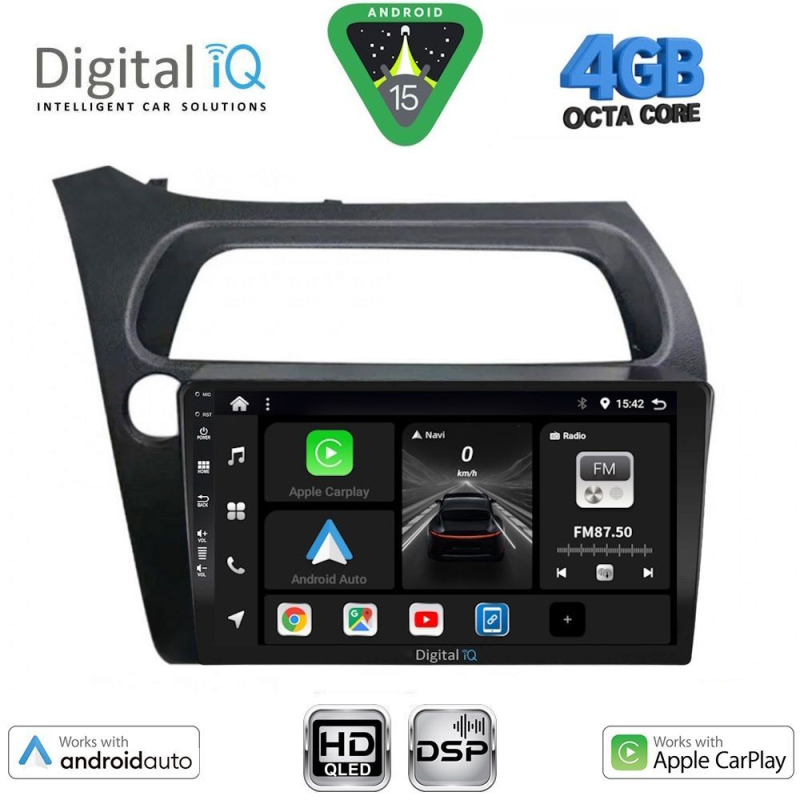 DIGITAL IQ BXF 6189_CPAA (9inc) MULTIMEDIA TABLET for HONDA CIVIC 3D-5D mod. 2006-2012 DIGITAL IQ BXF 6189_CPAA (9inc) MULTIMEDIA TABLET for HONDA CIVIC 3D-5D mod. 2006-2012