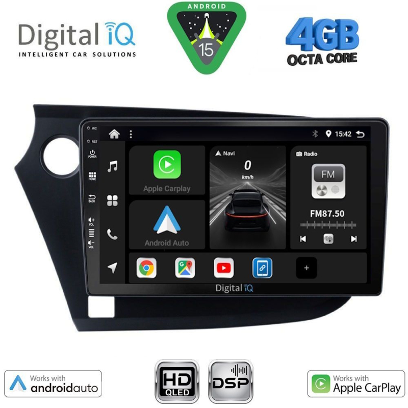 DIGITAL IQ BXF 6205_CPAA (9inc) MULTIMEDIA TABLET for HONDA INSIGHT mod. 2009-2014 DIGITAL IQ BXF 6205_CPAA (9inc) MULTIMEDIA TABLET for HONDA INSIGHT mod. 2009-2014