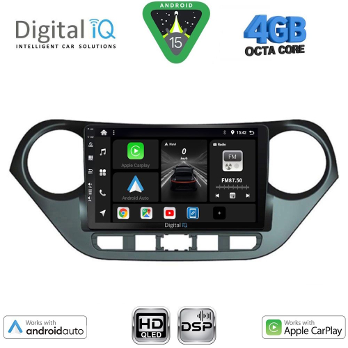 DIGITAL IQ BXF 6224_CPAA (9inc) MULTIMEDIA TABLET for HYUNDAI i10 mod. 2014-2020