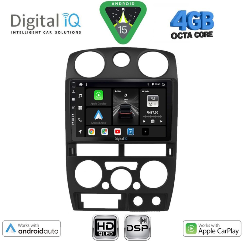 DIGITAL IQ BXF 6254BL_CPAA (9inc) MULTIMEDIA TABLET for ISUZU D-MAX mod. 2008-2012 (BLACK)