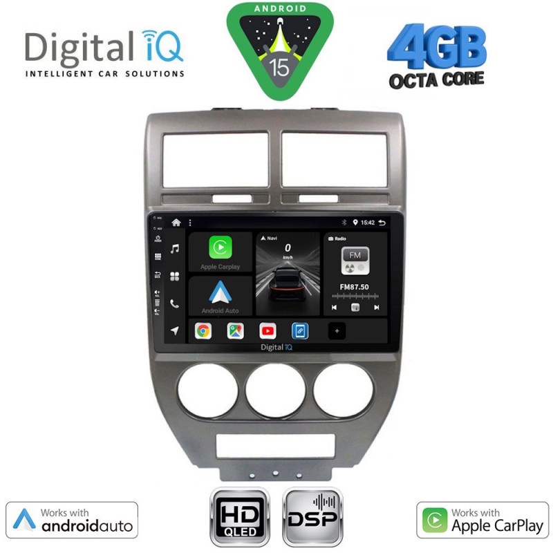 DIGITAL IQ BXF 16276_CPAA (10inc) MULTIMEDIA TABLET for JEEP COMPASS - PATRIOT mod. 2007-2016