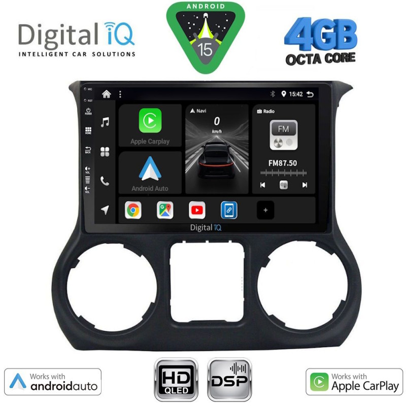 DIGITAL IQ BXF 16296_CPAA (10inc) MULTIMEDIA TABLET for JEEP WRANGLER mod. 2014-2017