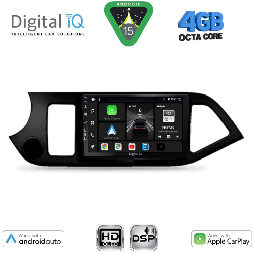 DIGITAL IQ BXF 6308_CPAA (9inc) MULTIMEDIA TABLET for KIA PICANTO mod. 2011-2017