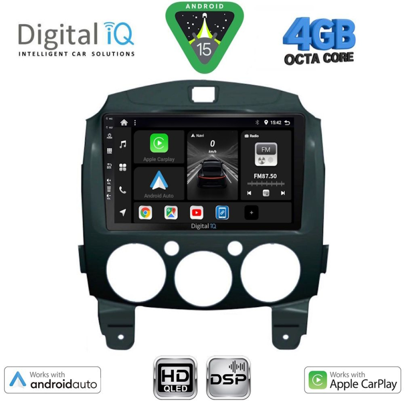 DIGITAL IQ BXF 6361_CPAA (9inc) MULTIMEDIA TABLET for MAZDA 2 mod. 2007-2014 DIGITAL IQ BXF 6361_CPAA (9inc) MULTIMEDIA TABLET for MAZDA 2 mod. 2007-2014
