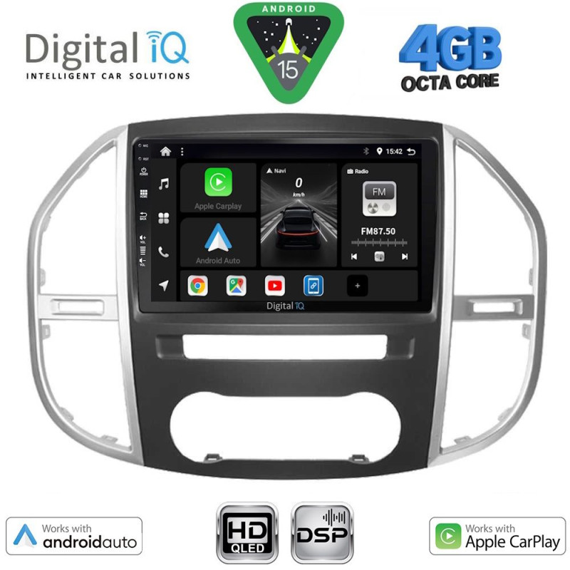 DIGITAL IQ BXF 16429_CPAA (10inc) MULTIMEDIA TABLET for MERCEDES VITO – VIANO (W447) mod. 2015-2024