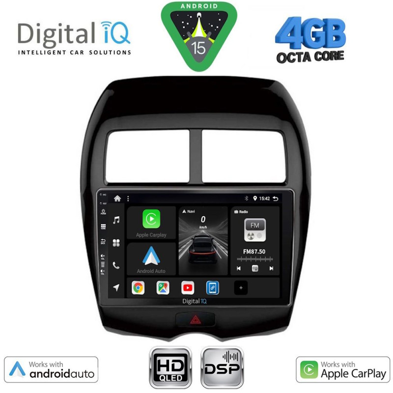 DIGITAL IQ BXF 16430_CPAA (10inc) MULTIMEDIA TABLET for MITSUBISHI ASX mod. 2009-2020 - PEUGEOT 4008 mod. 2012-2018