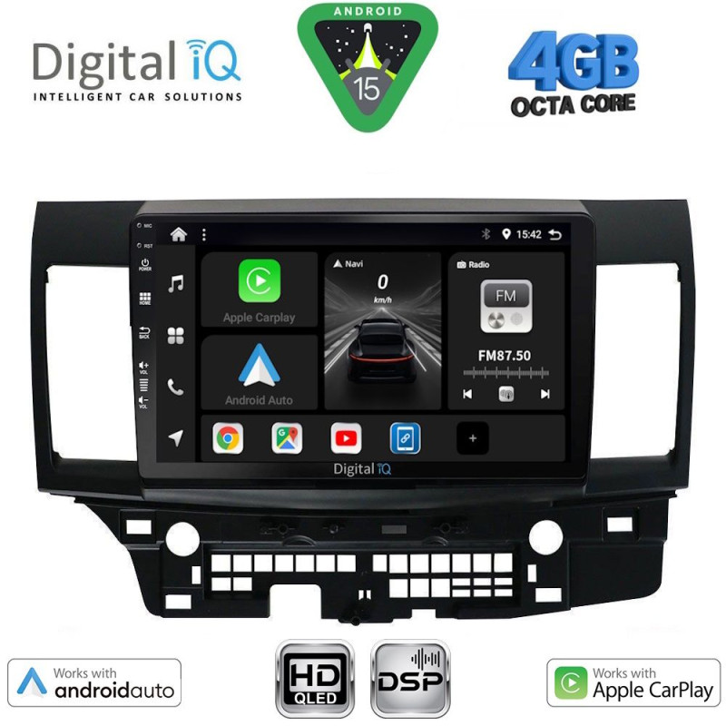 DIGITAL IQ BXF 16434_CPAA (10inc) MULTIMEDIA TABLET for MITSUBISHI LANCER mod. 2008-2017